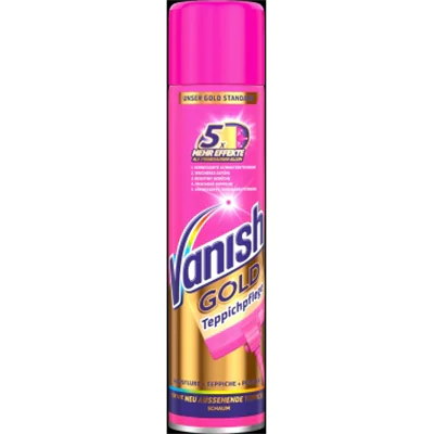 VANISH Teppichreiniger Gold Teppich, Polster Schaum 0,65l