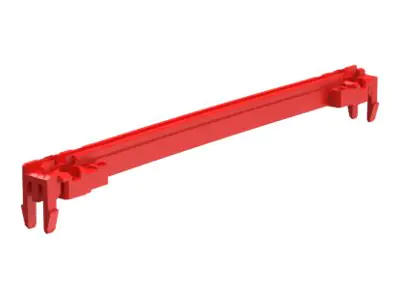 SCHROFF Führungsschiene - Rot - 16 cm (Packung mit 10) 24568363