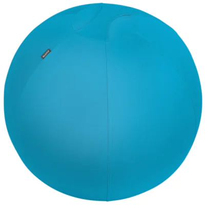 Leitz Sitzball Ergo Cosy 65cm inkl. Innenball, Stoffüberzug, Handluftpumpe, 2 Verschlussstopfen PVC, phtalatfrei 92 % Polyester, 8 % Elasthan blau