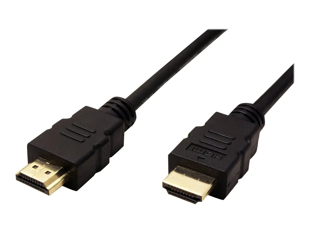 Roline - Highspeed - HDMI-Kabel mit Ethernet - HDMI männlich zu HDMI männlich - 7.5 m - Schwarz - 4K Unterstützung
