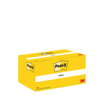 Post-it Haftnotiz Notes 38 x 51 mm (B x H) gelb 100 Bl./Block 12 Block/Pack.