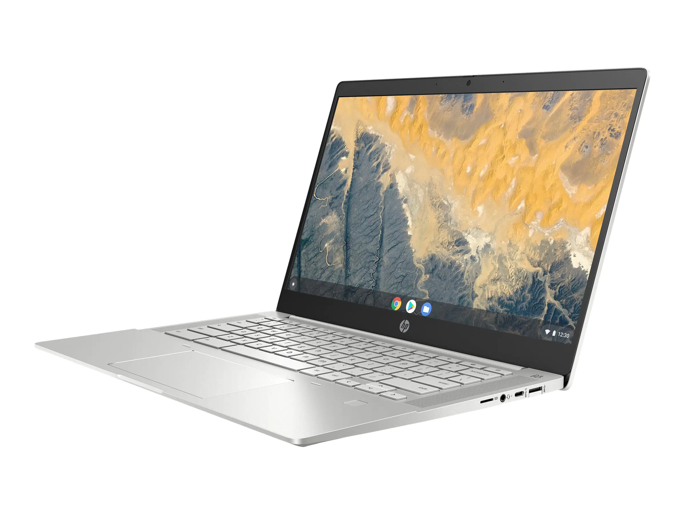 HP Pro c640 Chromebook - Intel Core i7 10610U / 1.8 GHz - Chrome OS - UHD Graphics - 16 GB RAM - 128 GB eMMC - 35.56 cm (14") IPS 1920 x 1080 (Full HD) - Wi-Fi 6 - Pike Silver Aluminium - kbd: Deutsch