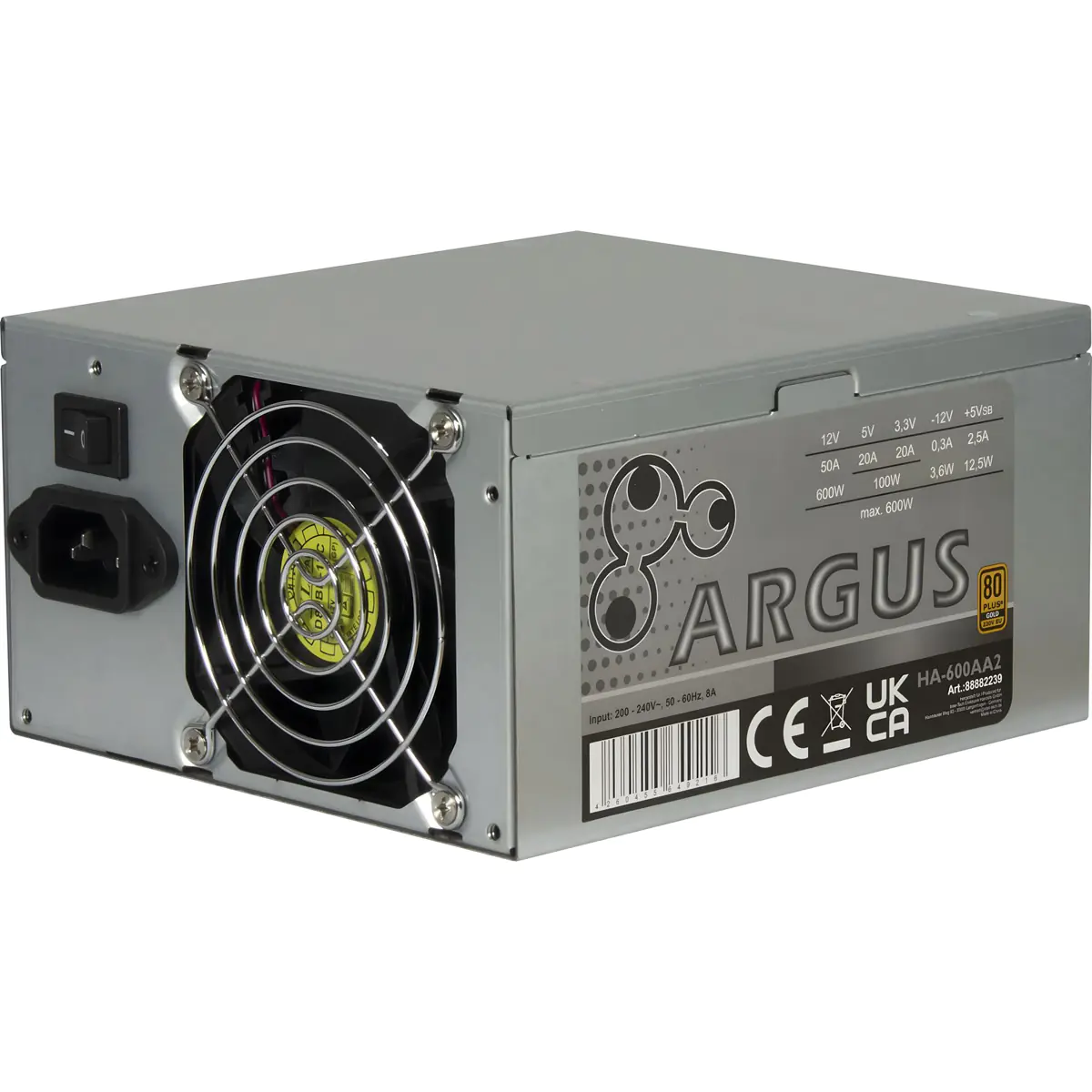 Inter-Tech Netzteil Argus HA-600AA2 ATX - PC-/Server Netzteil - ATX
