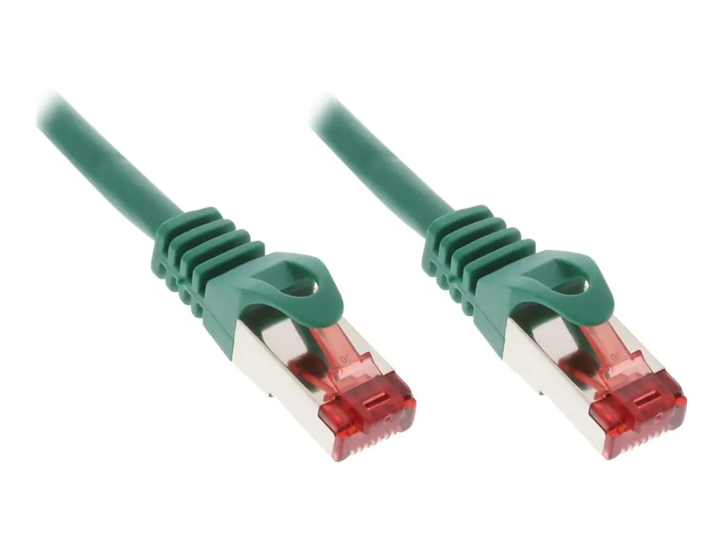 InLine - Patch-Kabel - RJ-45 (M) bis RJ-45 (M) - 1.5 m - SFTP, PiMF - CAT 6 - geformt, ohne Haken - grün