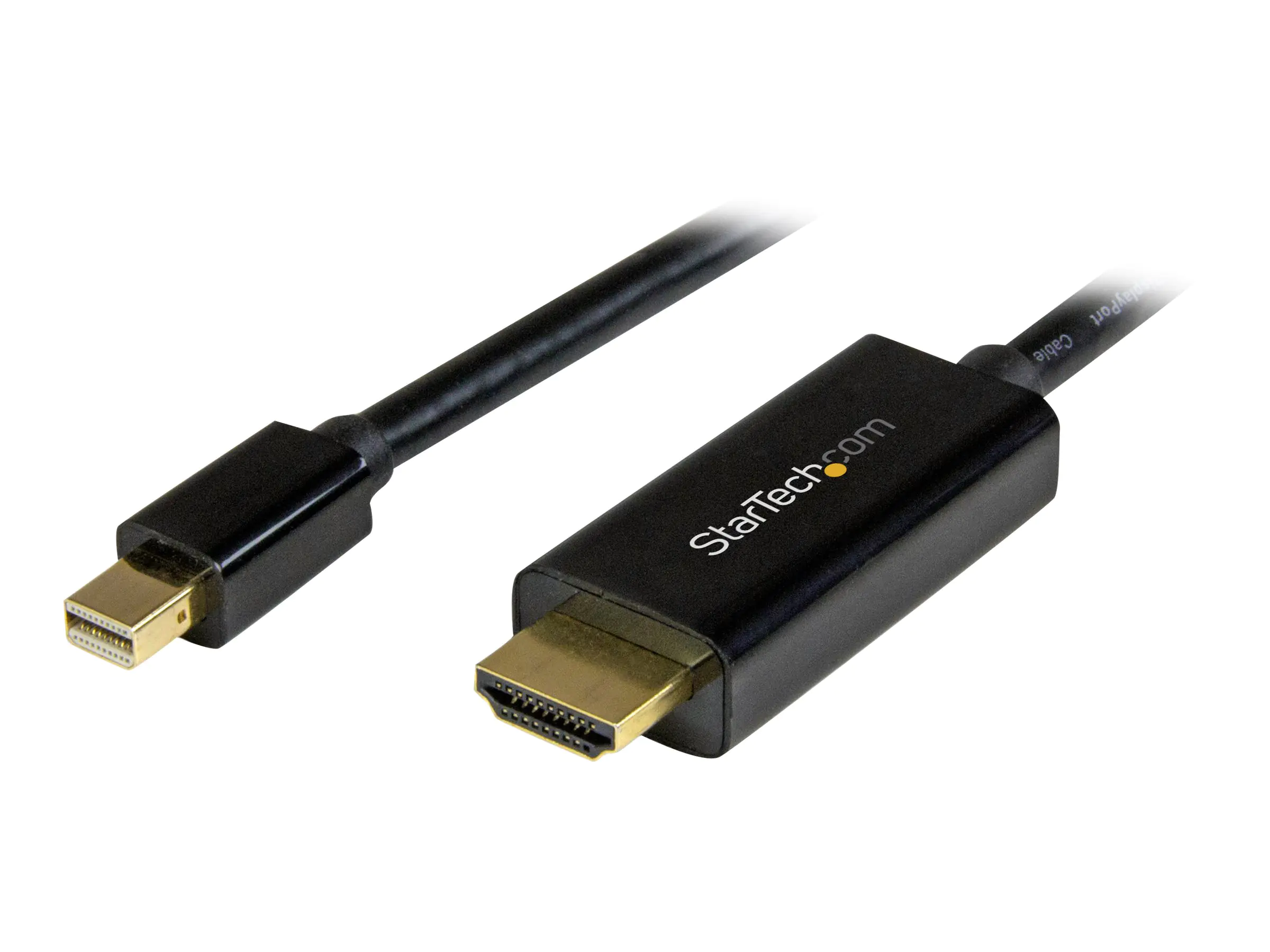StarTech 2m Mini DisplayPort auf HDMI Konverterkabel - mDP zu HDMI Adapter mit Kabel Ultra HD 4K - Adapterkabel - Mini DisplayPort männlich zu HDMI männlich - 2 m - Schwarz - 4K Unterstützung