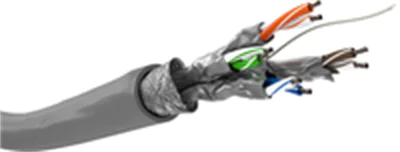 goobay - Bulkkabel - 100 m - SFTP, PiMF - CAT 6 - halogenfrei, verseilt - Grau