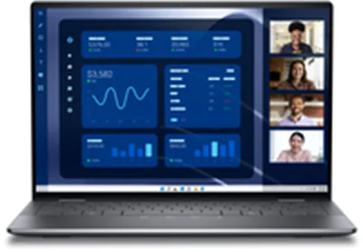 Dell Latitude 9450 2-in-1 - Flip-Design - Intel Core Ultra 7 165U / 1.7 GHz - Win 11 Pro - Intel Graphics - 32 GB RAM - 1 TB SSD NVMe, TLC, Class 35 - 35.564 cm (14") IPS Touchscreen 2560 x 1600 (QHD+) - Wi-Fi 7 - Grau - Build To Spec (BTS) - mit 3 Jahre