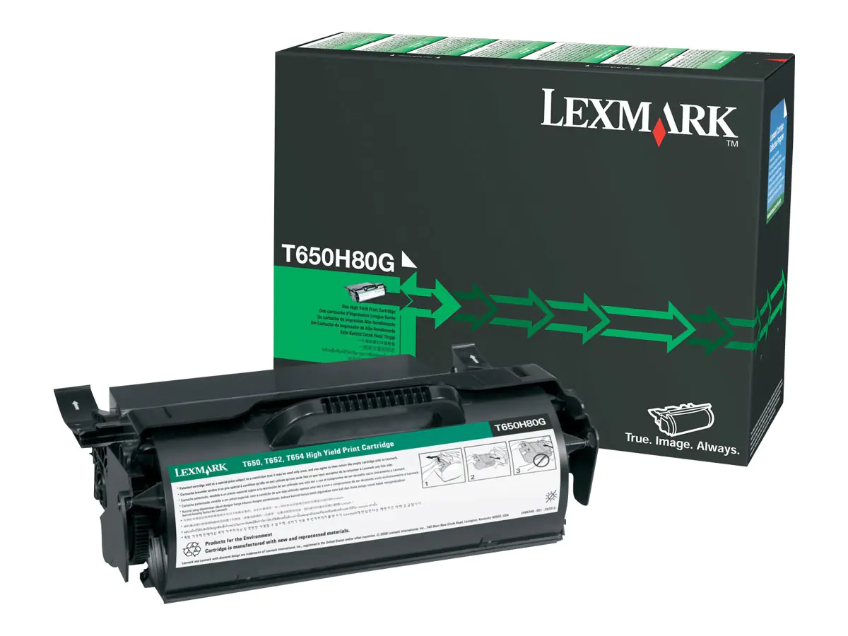 Lexmark Hohe Ergiebigkeit - Schwarz - original T650H80G