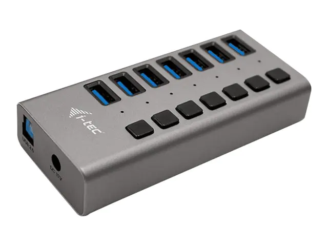 i-Tec USB 3.0 Charging HUB 7 port + Power Adapter 36 W - Hub - 7 x SuperSpeed USB 3.0 - Desktop