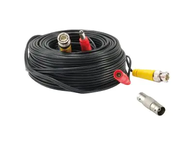 LevelOne CAS-5018 - Netz-/Videokabel - BNC männlich zu BNC weiblich - 18 m - Schwarz