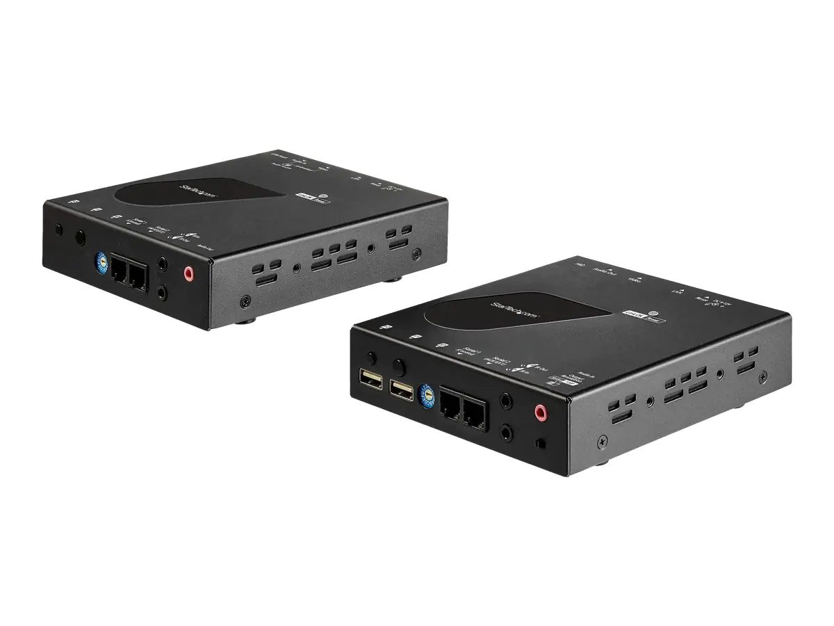 StarTech 4K HDMI Extender - KVM - 4K 30Hz - Video über CAT6 IP Ethernet mit USB (SV565HDIP) - Erweiterung für Video/Audio - HDMI - bis zu 100 km - TAA-konform