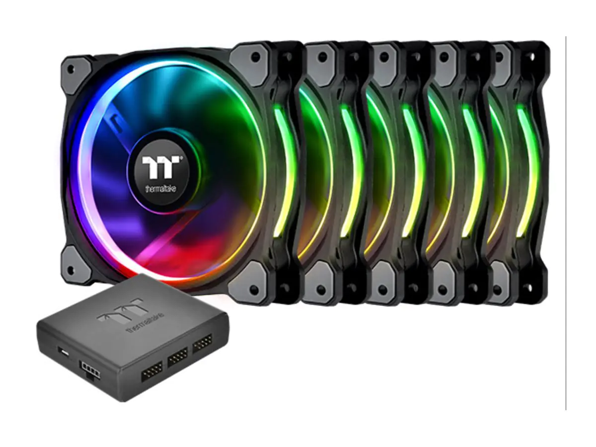 Thermaltake Riing PLUS 14 LED RGB Radiator Fan TT - Premium Edition - Gehäuselüfter - 140 mm (Packung mit 5)
