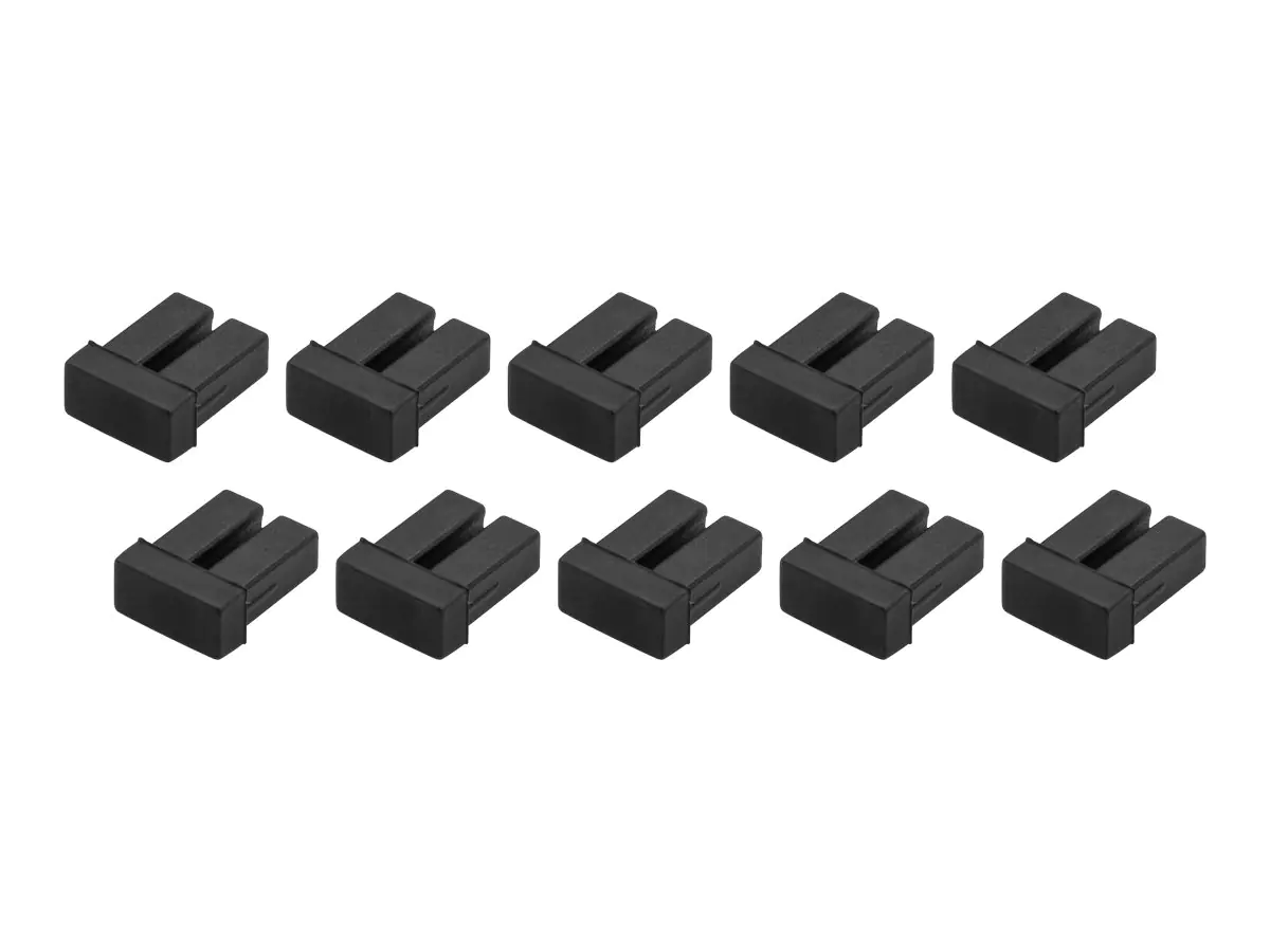 StarTech.com Startech LC SFP Staubschutzkappen - 10 Stck. - LWL-Schutzkappen - SFP Kappe - Schutzumschlag - Schwarz (Packung mit 10) SFPLCCAP10