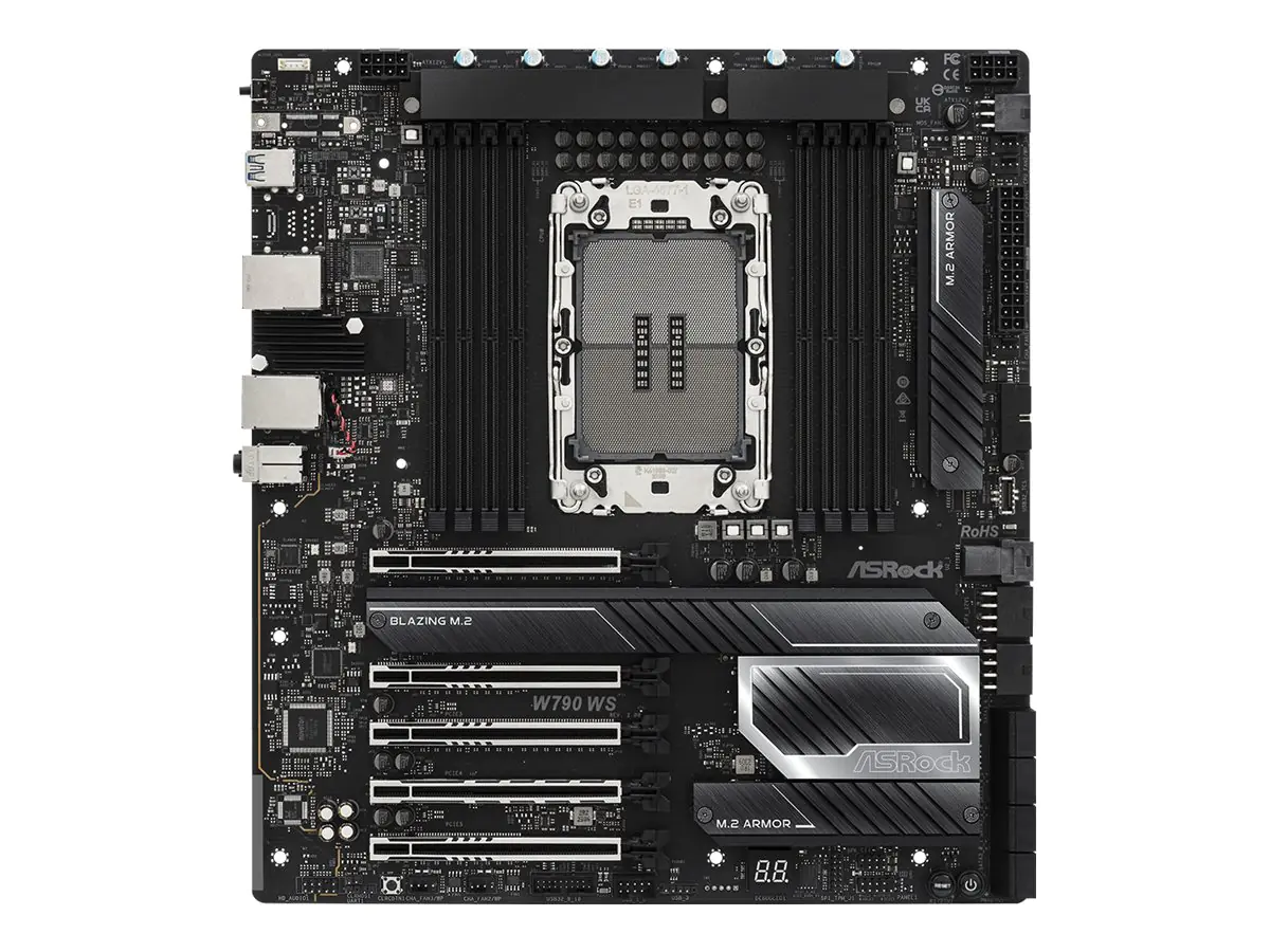 ASRock W790 WS R2.0 Intel XEON/WiFi/BT/2x10GB LAN LGA retail - Mainboard - Intel W790