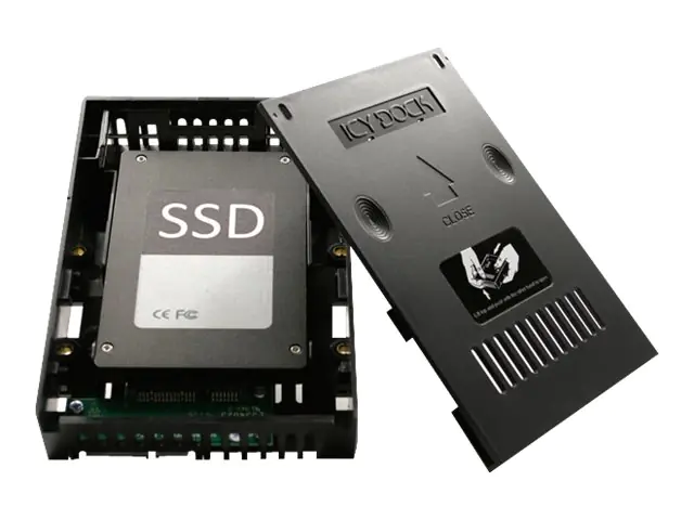 Icy Dock EZConvert MB882SP-1S-2B - Version 2 - Laufwerksschachtadapter - 3,5" auf 2,5" (8.9 cm to 6.4 cm) - SATA 6Gb/s / SAS 12Gb/s - SATA 6Gb/s, SAS 12Gb/s - Schwarz (Packung mit 2)