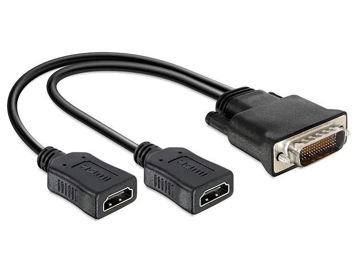 Delock - Videoadapter - HDMI weiblich zu DMS-59 männlich - 25 cm