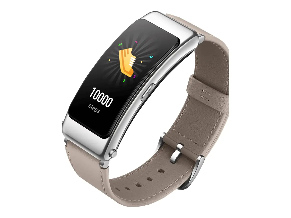 Huawei TalkBand B6 - Aktivitätsmesser mit Riemen - Leder - Camellia - Anzeige 3.9 cm (1.53")
