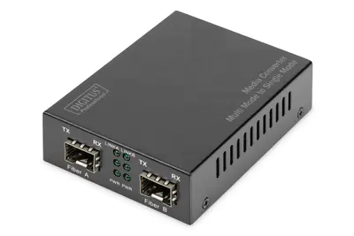 DIGITUS Gigabit Multimode/Singlemode Medienkonverter SFP DN-82133