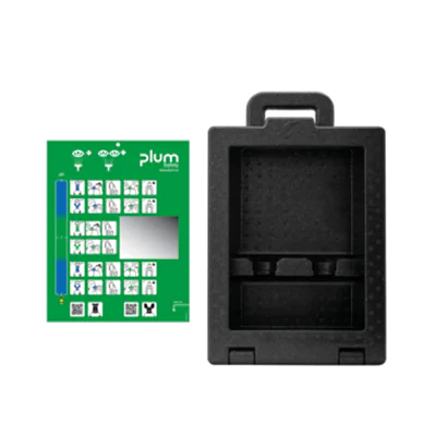 PLUM Augenspülstation iBox 2 42,5 x 29,4 x 13,5 cm (B x H x T) Polypropylen schwarz