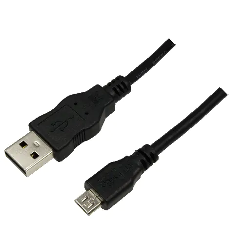 Logilink USB-Kabel USB Typ A Micro-USB Typ B (M) CU0034 1.8 m Schwarz
