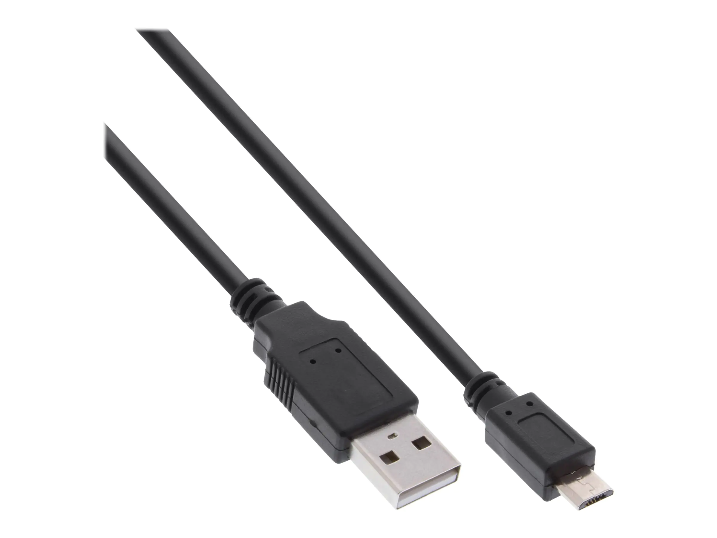 InLine - USB-Kabel - USB (M) zu Micro-USB Typ B (M) - USB 2.0 - 2 A - 1.8 m - robust - Schwarz