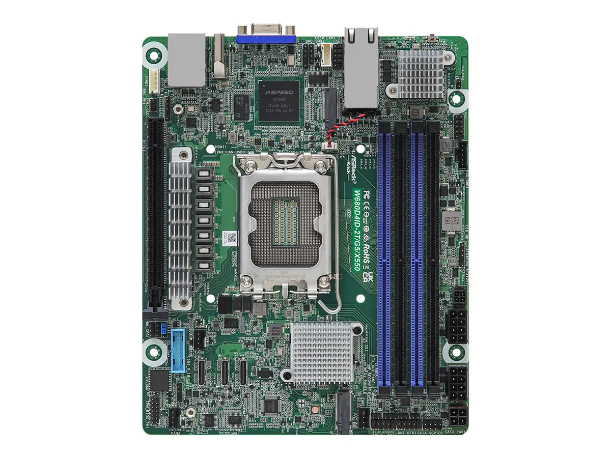 ASRock Rack W680D4ID-2T/G5/X550 - Motherboard