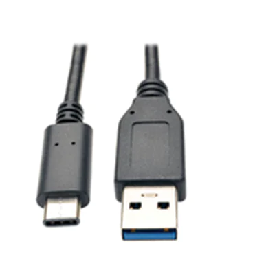 Eaton Tripp Lite Series USB-C to USB-A Cable (M/M), USB 3.2 Gen 1 (5 Gbps), Thunderbolt 3 Compatible, 3 ft. (0.91 m) - USB-Kabel - USB Typ A (M) zu 24 pin USB-C (M) - USB 3.1 - 91 cm - geformt - Schwarz