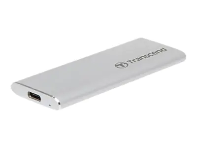 Transcend ESD260C - SSD - 1 TB - extern (tragbar) - USB 3.1 Gen 2 - Silber
