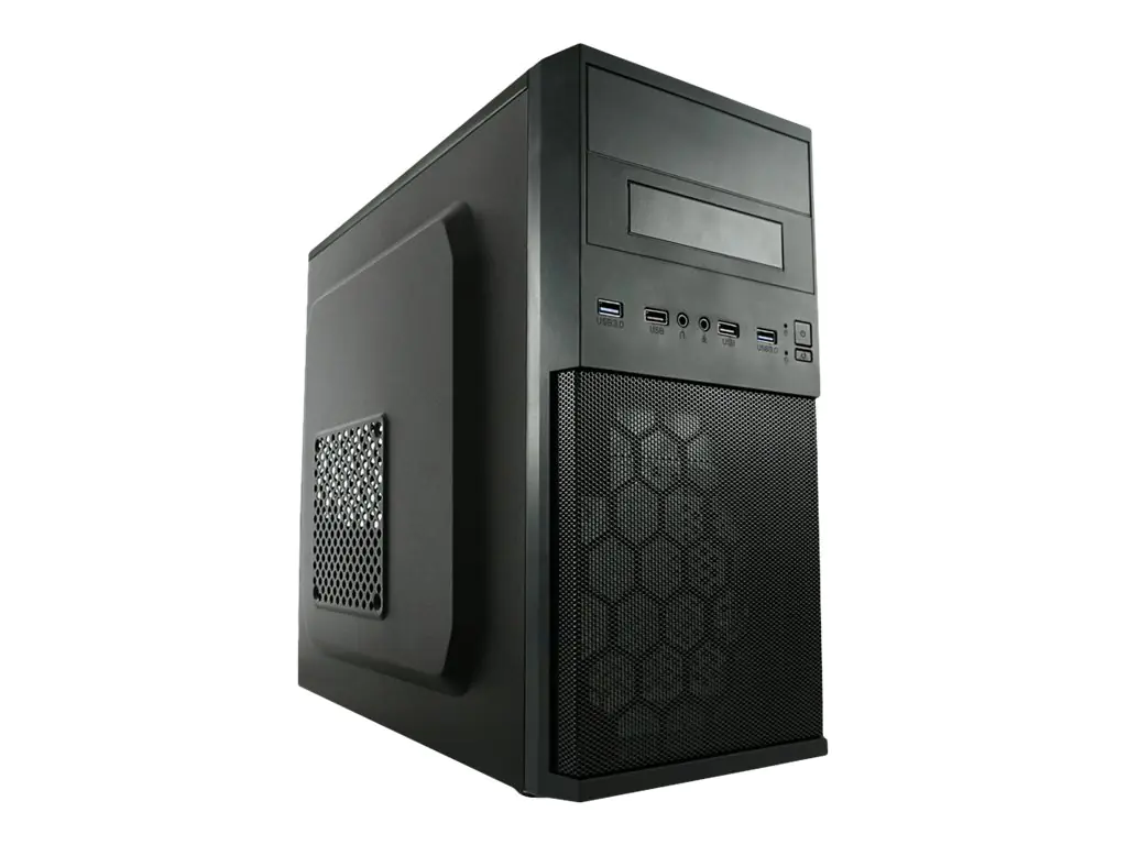 LC Power 2004MB-V2 - Tower - micro ATX - keine Spannungsversorgung - Schwarz - USB/Audio