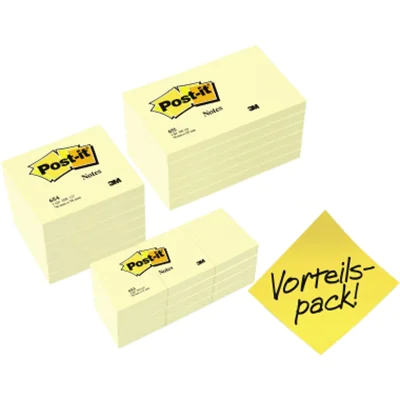 Post-it-Haftnotiz 6546-6556+65312 100Bl. sortiert gelb 24St.