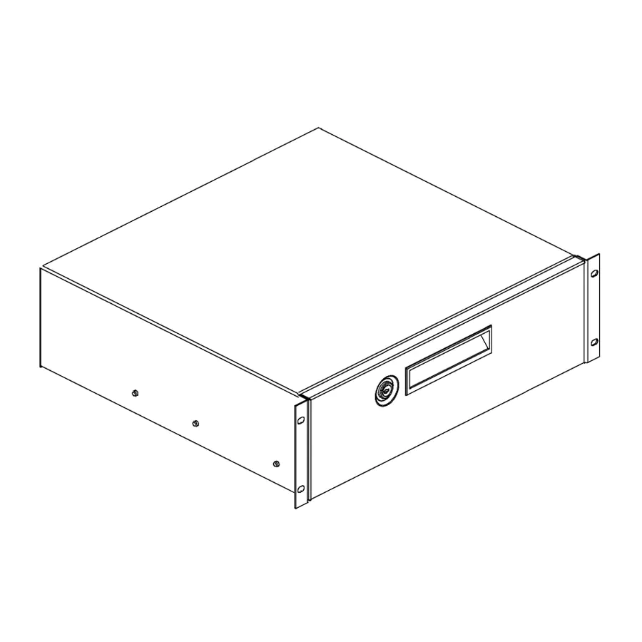 Conteg 19''-Schublade abschließbar DP-DD-03-H