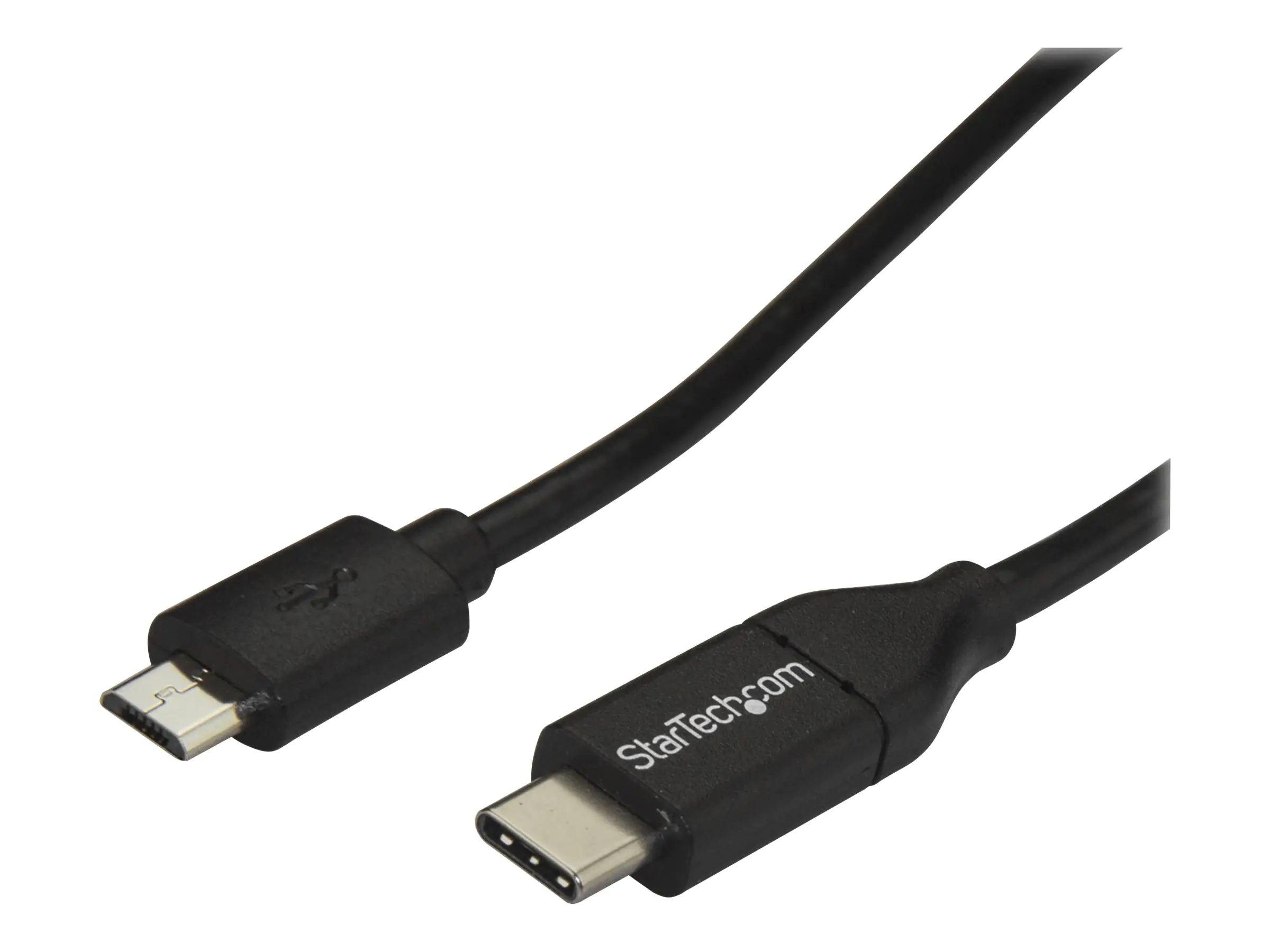 StarTech 2m USB-C Micro-B Kabel - USB 2.0 - USB-C auf Micro USB Ladekabel - USB 2.0 Typ C zu Micro B Kabel - Thunderbolt 3 kompatibel - USB-Kabel - USB-C (M) bis Micro-USB Typ B (M) - USB 2.0 - 2 m - Schwarz
