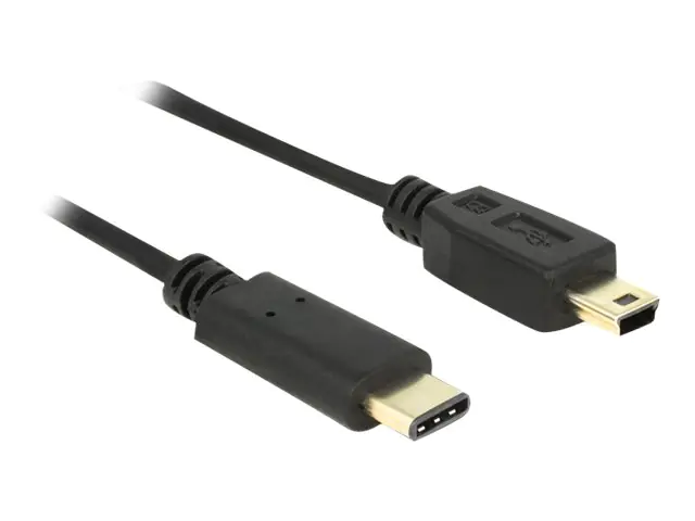 DeLOCK - USB-Kabel - USB-C (M) bis mini-USB Typ B (M) - USB 2.0 - 500 mA - 2 m - Schwarz