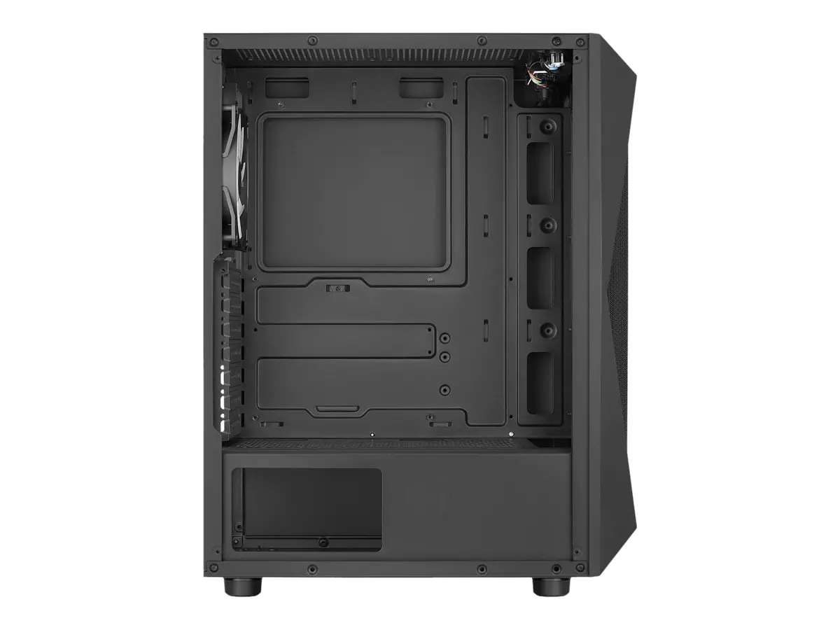AeroCool Falcon ARGB - Mid tower - ATX - Seitenteil mit Fenster (gehärtetes Glas) - keine Spannungsversorgung (ATX) - Schwarz - USB/Audio