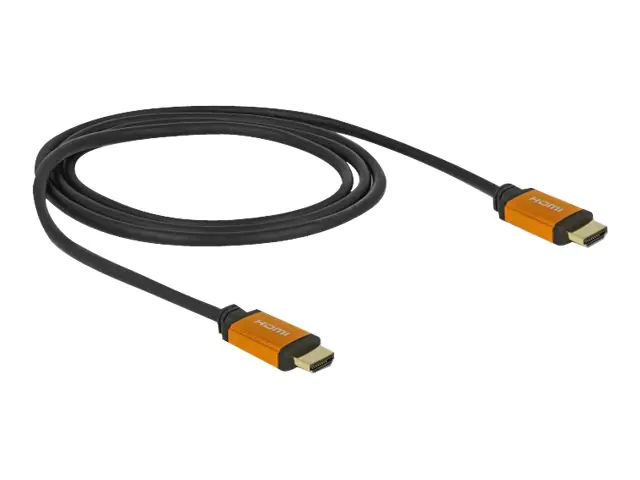 Delock - HDMI-Kabel - HDMI männlich zu HDMI männlich - 1 m - Dreifachisolierung - Schwarz, Gold - 8K Unterstützung