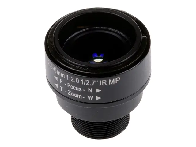 AXIS - CCTV-Objektiv - verschiedene Brennweiten - M12-Anschluss - 2.8 mm - 6 mm - f/2.0 (Packung mit 5) - für AXIS F1015 Sensoreinheit