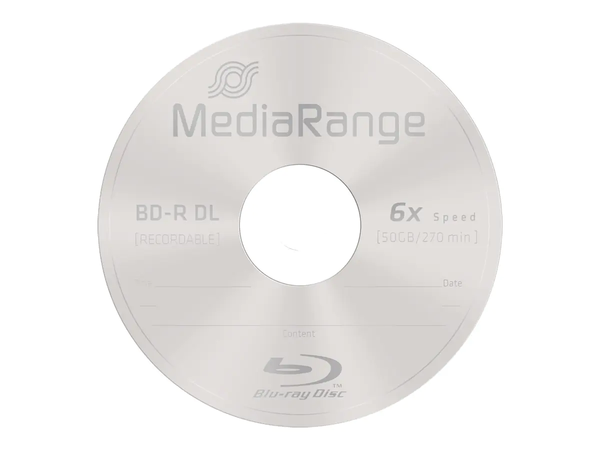 MEDIARANGE 10 x BD-R DL - 50 GB 6x - Spindel MR507