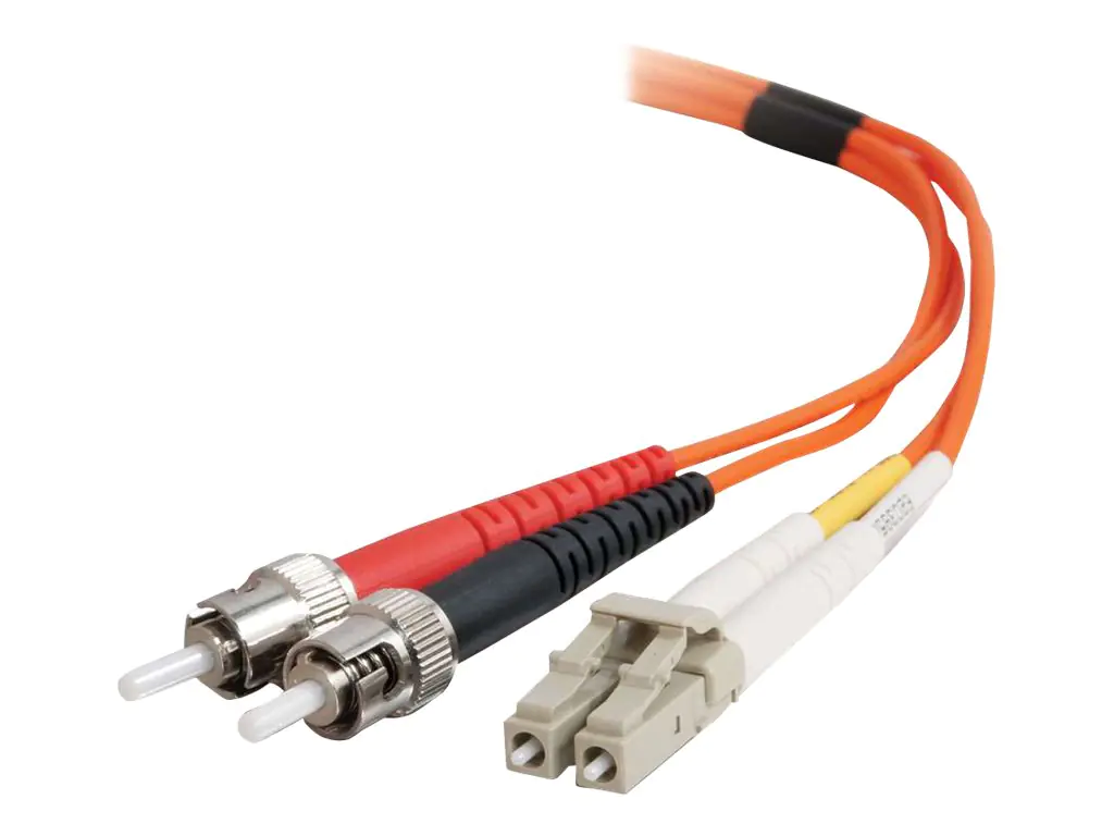 C2G LC-ST 50/125 OM2 Duplex Multimode PVC Fiber Optic Cable (LSZH) - Netzwerkkabel - ST multi-mode (M) bis LC Multi-Mode (M) - 2 m - Glasfaser - Duplex - 50/125 Mikrometer - OM2 - halogenfrei - orange