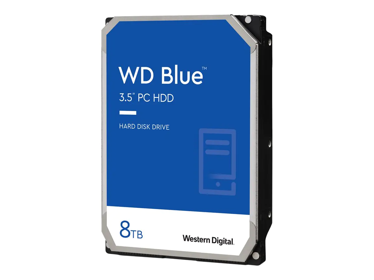 WD Blue WD80EAAZ - Festplatte - 8 TB - intern - 3.5" (8.9 cm) - SATA 6Gb/s - 5640 rpm - Puffer: 256 MB