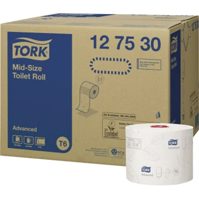 Tork Toilettenpapier Midi 2-lagig Tissue weiß 27 Rl./Pack.