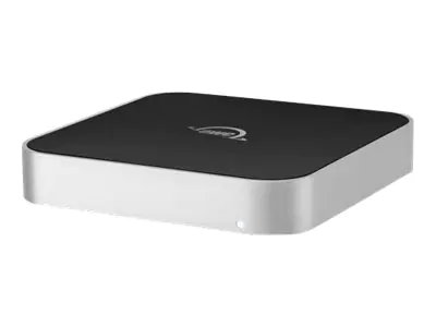OWC miniStack - Speichergehäuse - 2,5" / 3,5" gemeinsam genutzt (6,4 cm/8,9 cm gemeinsam genutzt) - SATA 6Gb/s - USB 3.2 (Gen 1) - Schwarz, Aluminium