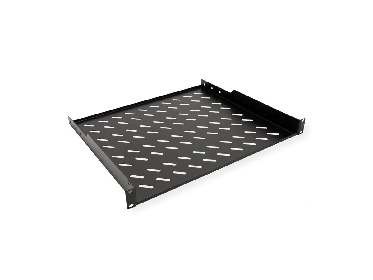 ROLINE Rack - Regal - 400 mm tief, Tragfähigkeit 15 kg - RAL 9005, Jet Black - 1U - 48.3 cm (19") 26.21.0020