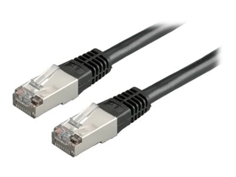 VALUE - Patch-Kabel - RJ-45 (M) zu RJ-45 (M) - 5 m - SFTP, PiMF - CAT 6e - geformt, verseilt - Schwarz