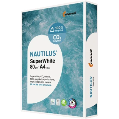 Nautilus Kopierpapier SuperWhite 88020366 DIN A4 500 Bl./Pack.