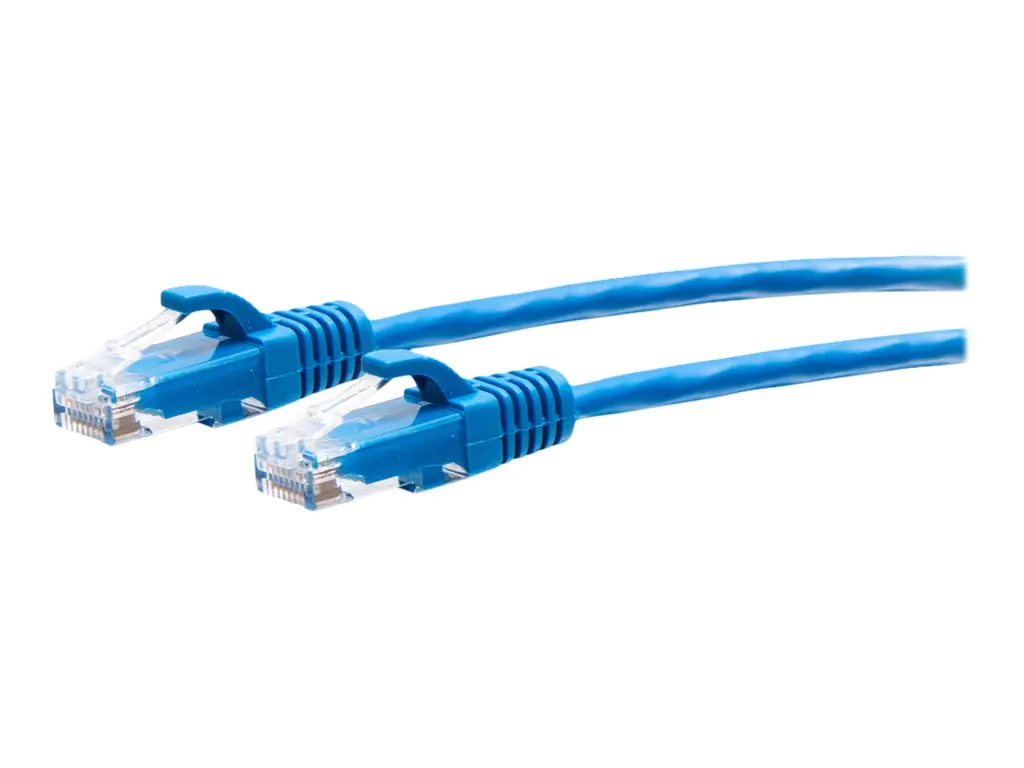 C2G 2ft (0.6m) Cat6a Snagless Unshielded (UTP) Slim Ethernet Network Patch Cable - Blue - Patch-Kabel - RJ-45 (M) zu RJ-45 (M) - 60 cm - 4.8 mm - UTP - CAT 6a - geformt, ohne Haken - Blau