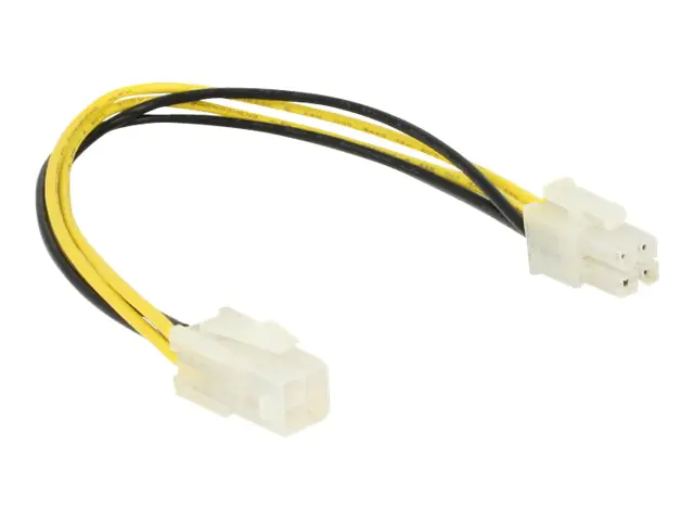 DeLOCK - Spannungsversorgungs-Verlängerungskabel - 4 PIN ATX12V (M) bis 4 PIN ATX12V (W) - 30 cm