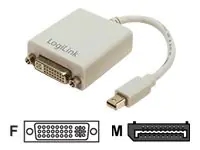LogiLink - Display-Adapter - Mini DisplayPort (M) zu DVI-I (W) - 9 cm