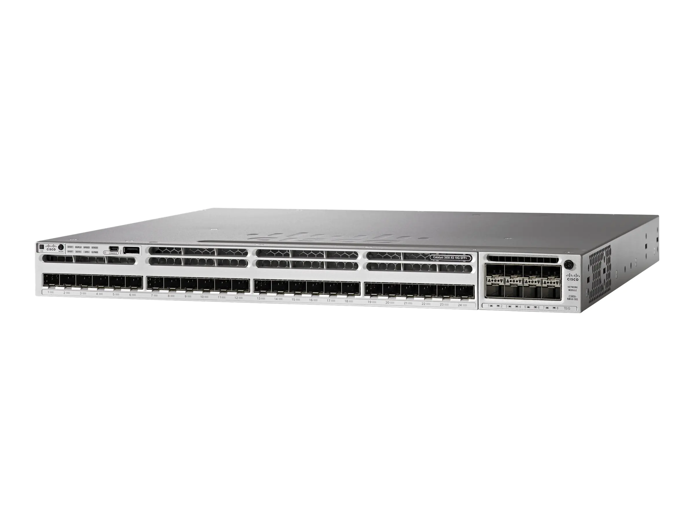 Cisco Catalyst 3850-32XS-S - Switch - L3 - managed - 24 x 1 Gigabit / 10 Gigabit SFP+ + 6 x