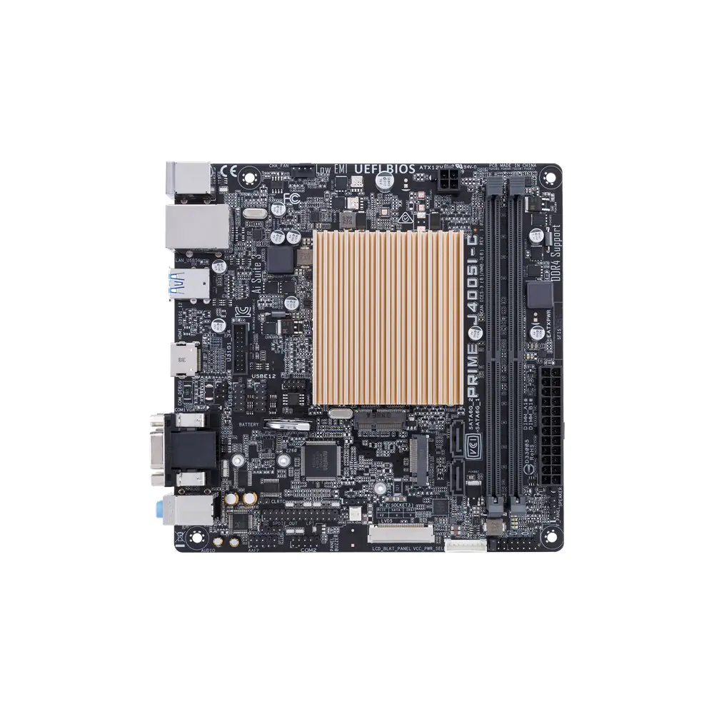 ASUS PRIME J4005I-C - Motherboard - Mini-ITX - Intel Celeron J4005 - USB 3.1 Gen 1 - Gigabit LAN