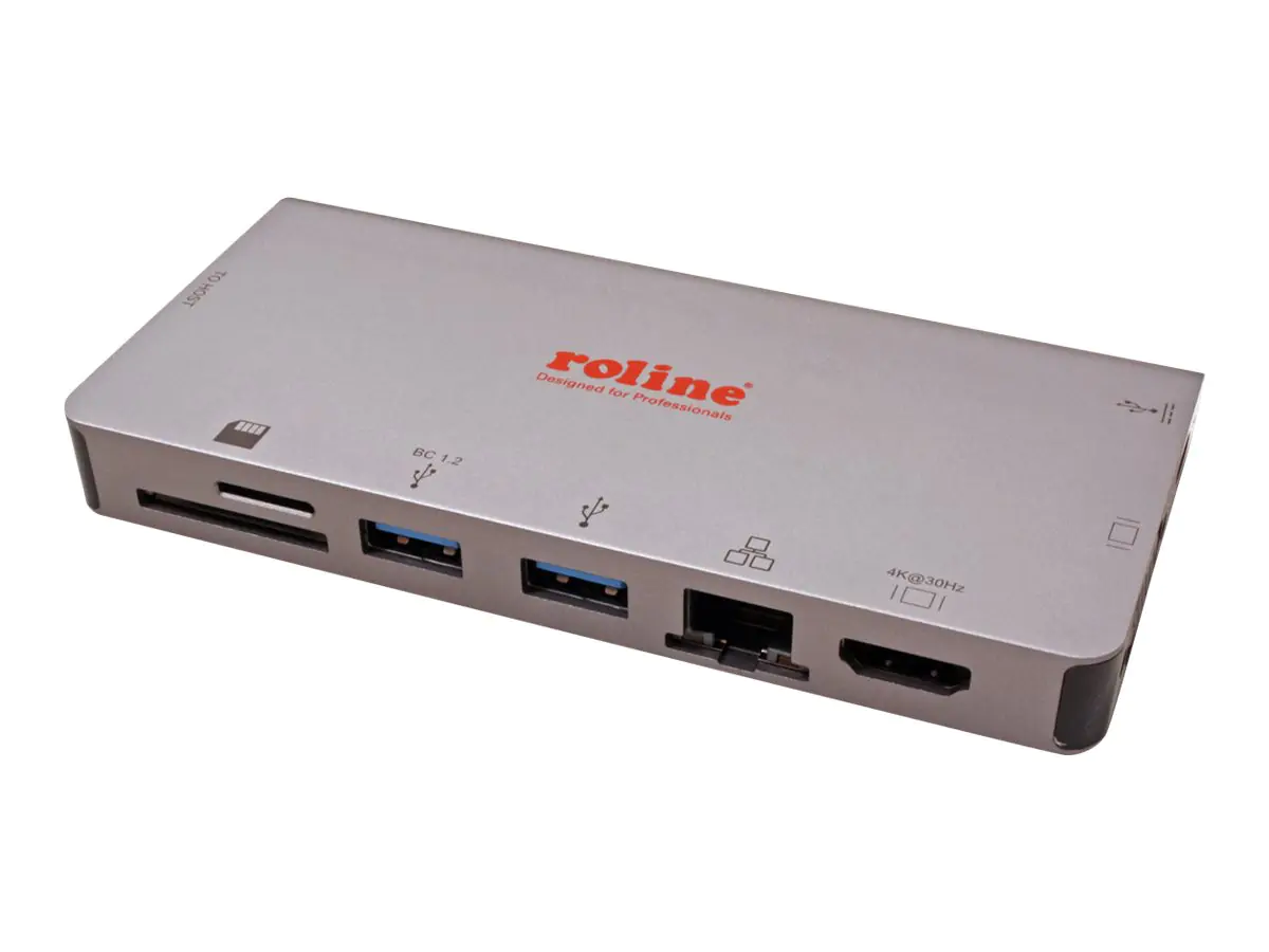 Roline - Dockingstation - USB-C 3.2 - VGA, HDMI - 1GbE